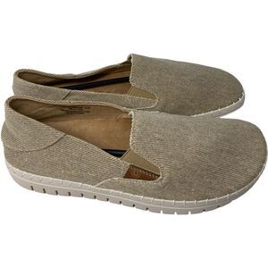 Glolily Elle Women's Size 9 M Slip On Shoes Beige Glitter